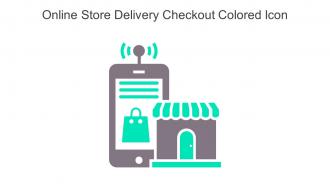 Online Store Delivery Checkout Colored Icon In Powerpoint Pptx Png And Editable Eps Format