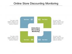 Online store discounting monitoring ppt presentation infographics images cpb