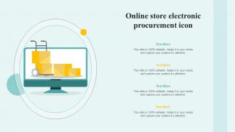 Online Store Electronic Procurement Icon