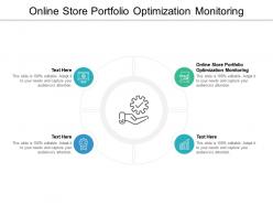 Online store portfolio optimization monitoring ppt powerpoint presentation show tips cpb