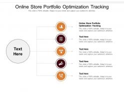 Online store portfolio optimization tracking ppt powerpoint presentation file icon cpb