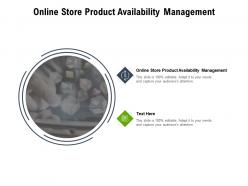 Online store product availability management ppt powerpoint presentation styles aids cpb