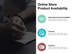 Online store product availability ppt powerpoint presentation pictures grid cpb