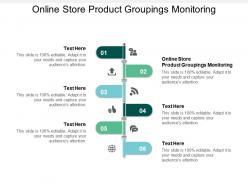 Online store product groupings monitoring ppt powerpoint presentation gallery inspiration cpb