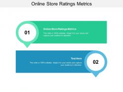 Online store ratings metrics ppt powerpoint presentation model gridlines cpb