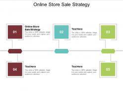 Online store sale strategy ppt powerpoint presentation slides format cpb