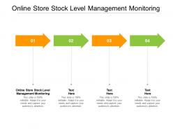 Online store stock level management monitoring ppt powerpoint slide cpb