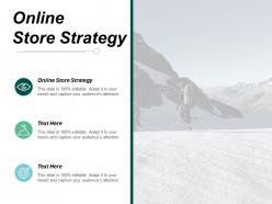 Online store strategy ppt powerpoint presentation infographic template structure cpb