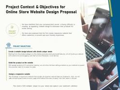Online Store Website Design Proposal Powerpoint Presentation Slides