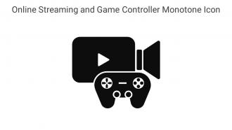 Online Streaming And Game Controller Monotone Icon In Powerpoint Pptx Png And Editable Eps Format