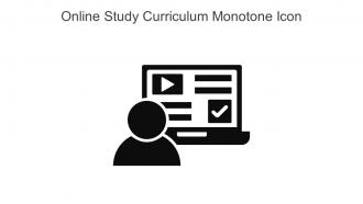 Online Study Curriculum Monotone Icon In Powerpoint Pptx Png And Editable Eps Format