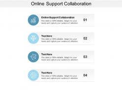 Online support collaboration ppt powerpoint presentation professional graphics template cpb