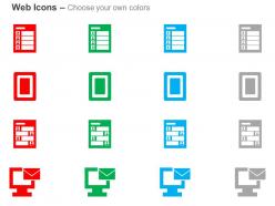 Online survey form data management mail ppt icons graphics