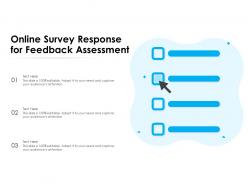 Online Survey Response For Feedback Assessment