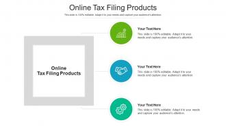 Online tax filing products ppt powerpoint presentation infographic template cpb