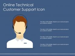 Online technical customer support icon