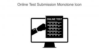 Online Test Submission Monotone Icon In Powerpoint Pptx Png And Editable Eps Format