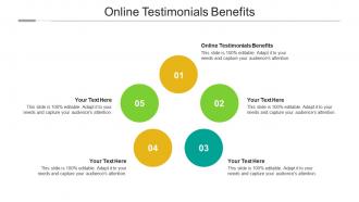 Online testimonials benefits ppt powerpoint presentation styles master slide cpb