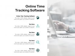 Online time tracking software ppt powerpoint presentation slides inspiration cpb
