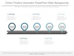 Online Timeline Generator Powerpoint Slide Backgrounds