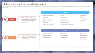 Online Tools Used For Guerilla Marketing Implementing Strategies To Make Videos