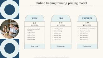 Online Trading Training Pricing Model