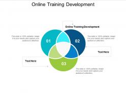 Online training development ppt powerpoint presentation inspiration design inspiration cpb