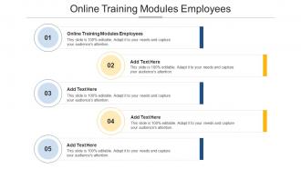 Online Training Modules Employees Ppt Powerpoint Presentation Infographic Cpb