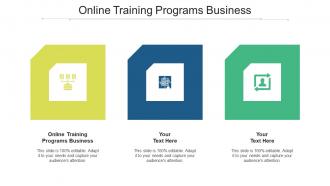 Online training programs business ppt powerpoint presentation outline design templates cpb