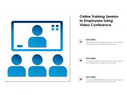 Online training session to employees using video conference
