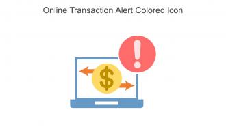 Online Transaction Alert Colored Icon In Powerpoint Pptx Png And Editable Eps Format