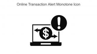 Online Transaction Alert Monotone Icon In Powerpoint Pptx Png And Editable Eps Format
