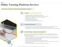 Online tutoring platforms services ppt powerpoint presentation gallery gridlines