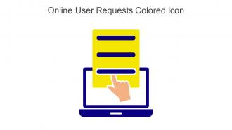 Online User Requests Colored Icon In Powerpoint Pptx Png And Editable Eps Format