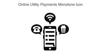 Online Utility Payments Monotone Icon In Powerpoint Pptx Png And Editable Eps Format
