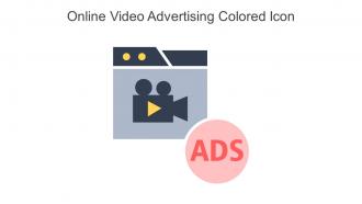 Online Video Advertising Colored Icon In Powerpoint Pptx Png And Editable Eps Format