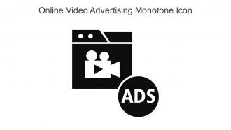 Online Video Advertising Monotone Icon In Powerpoint Pptx Png And Editable Eps Format