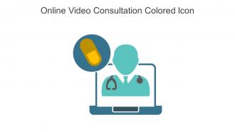 Online Video Consultation Colored Icon In Powerpoint Pptx Png And Editable Eps Format