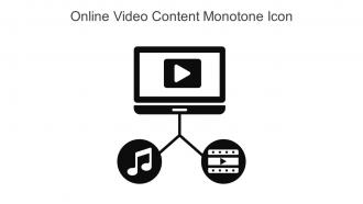 Online Video Content Monotone Icon In Powerpoint Pptx Png And Editable Eps Format