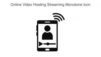 Online Video Hosting Streaming Monotone Icon In Powerpoint Pptx Png And Editable Eps Format