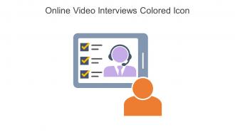 Online Video Interviews Colored Icon In Powerpoint Pptx Png And Editable Eps Format
