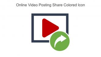 Online Video Posting Share Colored Icon In Powerpoint Pptx Png And Editable Eps Format