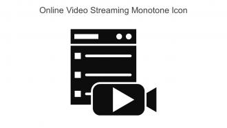 Online Video Streaming Monotone Icon In Powerpoint Pptx Png And Editable Eps Format