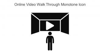 Online Video Walk Through Monotone Icon In Powerpoint Pptx Png And Editable Eps Format