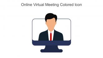 Online Virtual Meeting Colored Icon In Powerpoint Pptx Png And Editable Eps Format