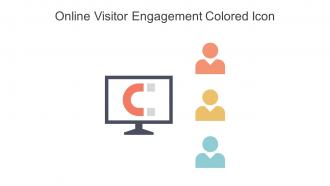 Online Visitor Engagement Colored Icon In Powerpoint Pptx Png And Editable Eps Format