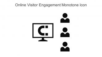 Online Visitor Engagement Monotone Icon In Powerpoint Pptx Png And Editable Eps Format