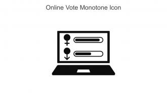 Online Vote Monotone Icon In Powerpoint Pptx Png And Editable Eps Format
