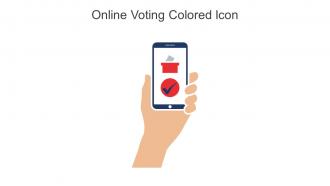 Online Voting Colored Icon In Powerpoint Pptx Png And Editable Eps Format