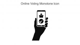 Online Voting Monotone Icon In Powerpoint Pptx Png And Editable Eps Format